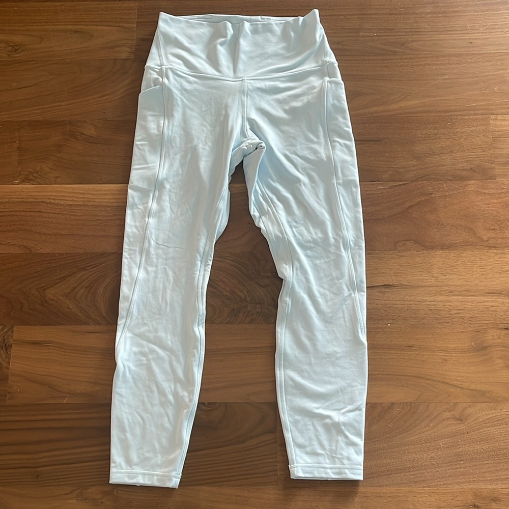 Lululemon Align HR pants 25 with pockets Powder Blue size 8 - Picture 2 of 7
